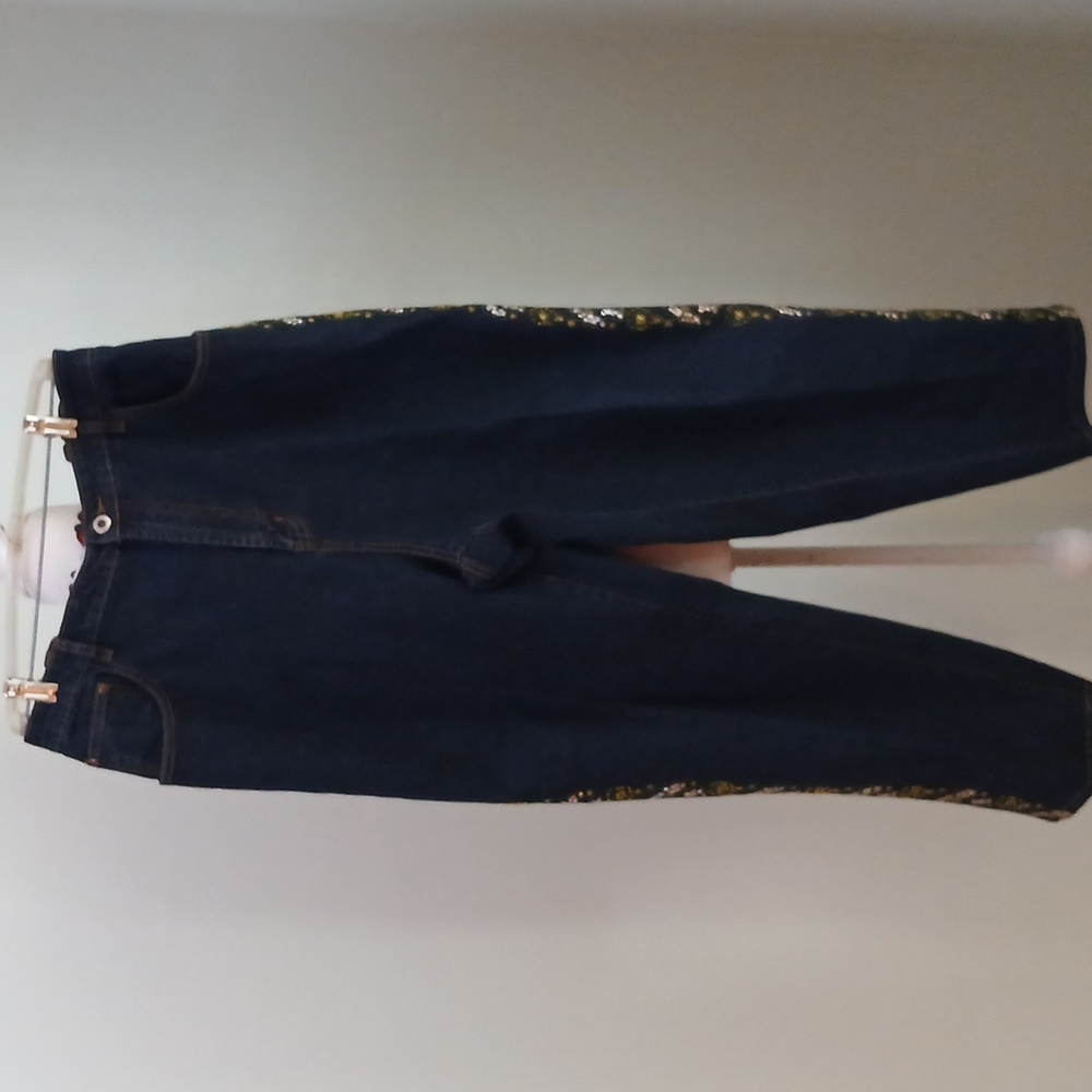 2/$15 Westport Vintage Plus Size Embellished Sequin Jeans